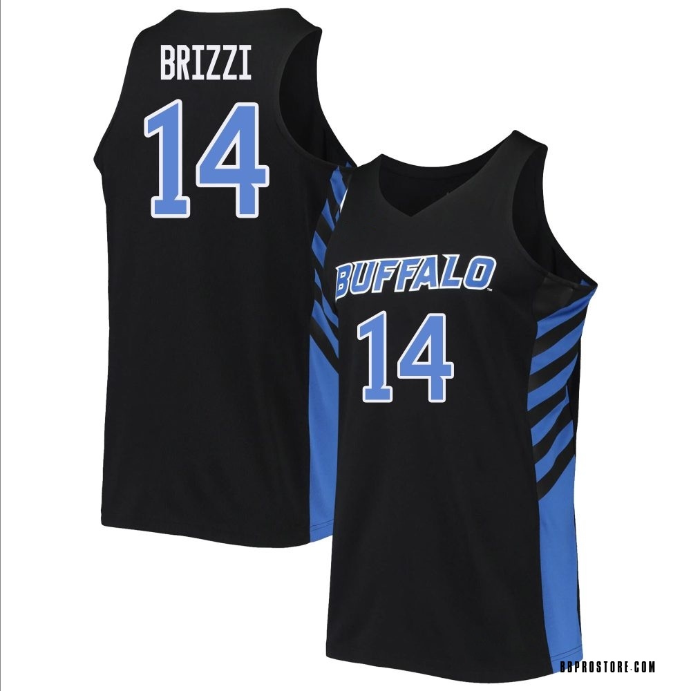 Men's Angelo Brizzi Buffalo Bulls Replica Basketball Jersey - Black