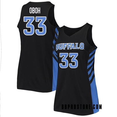 Women's Tim Oboh Buffalo Bulls Replica Basketball Jersey - Black